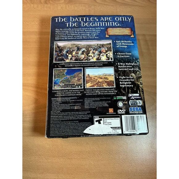 Medieval Ii: Total War Limited Edition (PC, 2006) SEGA 2 Disc Plus Soundtrack - Picture 3 of 10